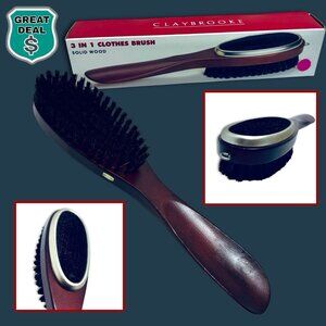 Vintage 3 in 1 Claybrooke Clothes Brush, Lint Remover, and Shoe Horn.